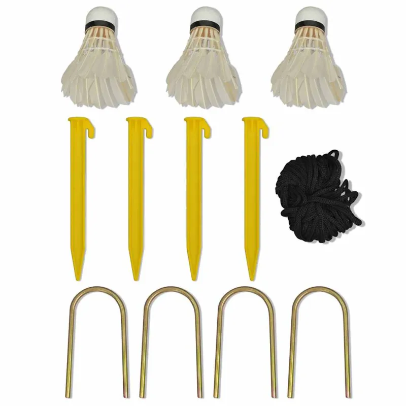 Badmintono tinklas su plunksninukais, 500x155 cm