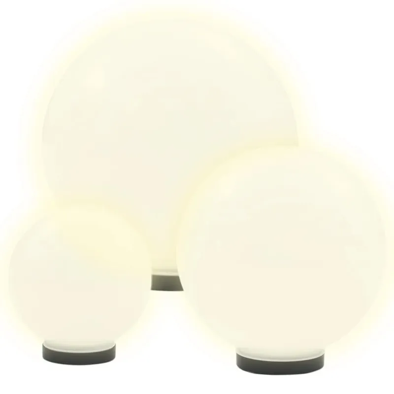 LED lempų rink., rut. form., 2d., sferiniai, 20/30/40cm, PMMA