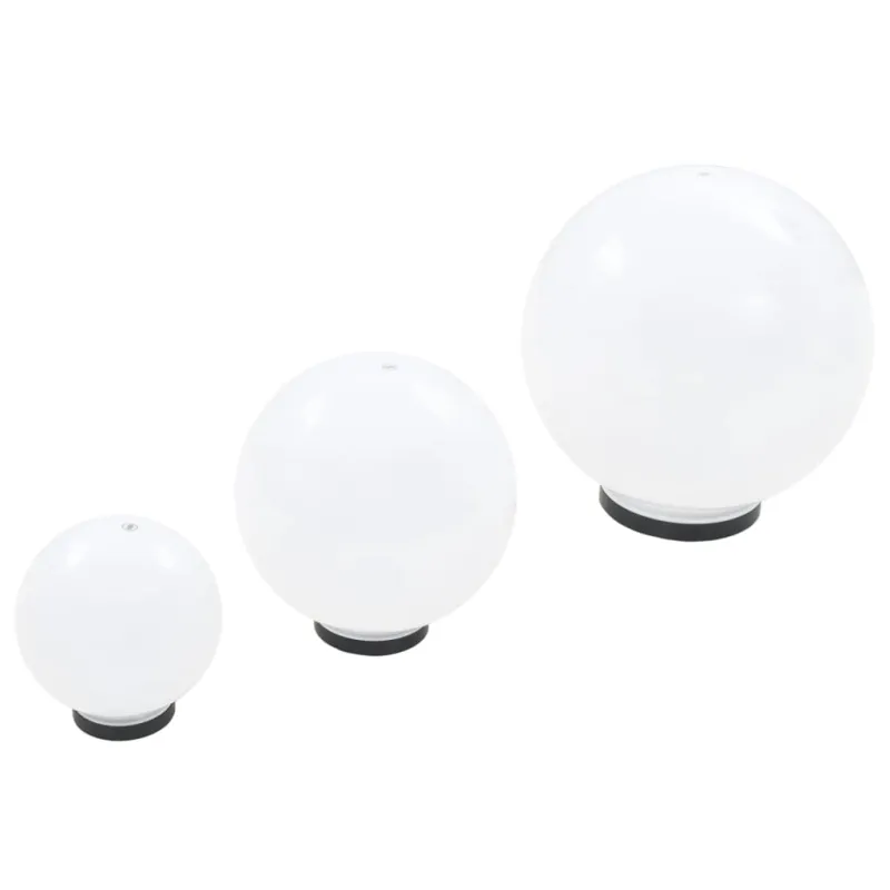 LED lempų rink., rut. form., 2d., sferiniai, 20/30/40cm, PMMA