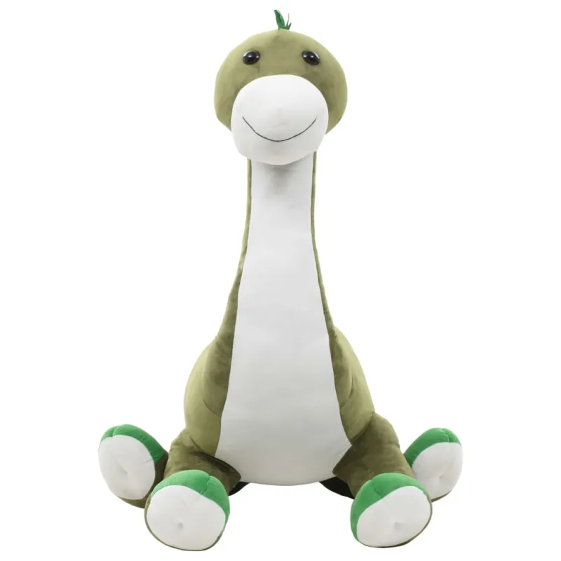 Minkštas žaislinis dinozauras-Brontozauras, žalias, pliušinis