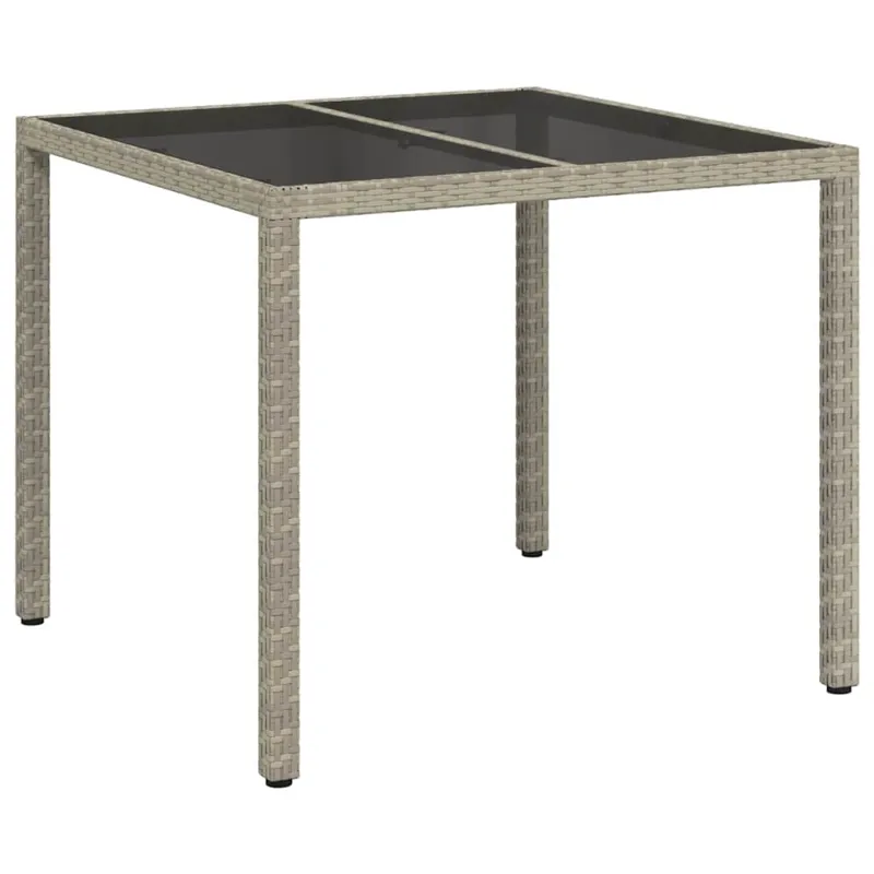 Sodo pöytäpöytä Pilka 90 x 90 x 75 cm polyrattana