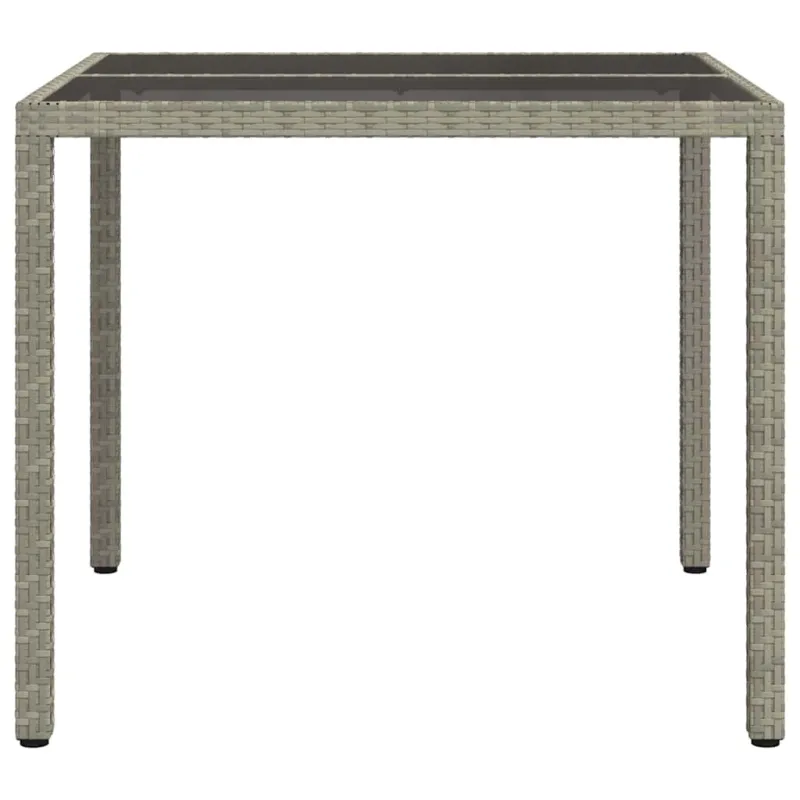Sodo pöytäpöytä Pilka 90 x 90 x 75 cm polyrattana