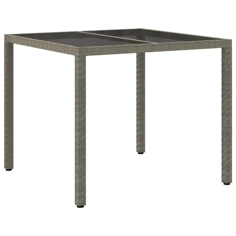 Sodo pöytäpöytä Pilka 90 x 90 x 75 cm polyrattana