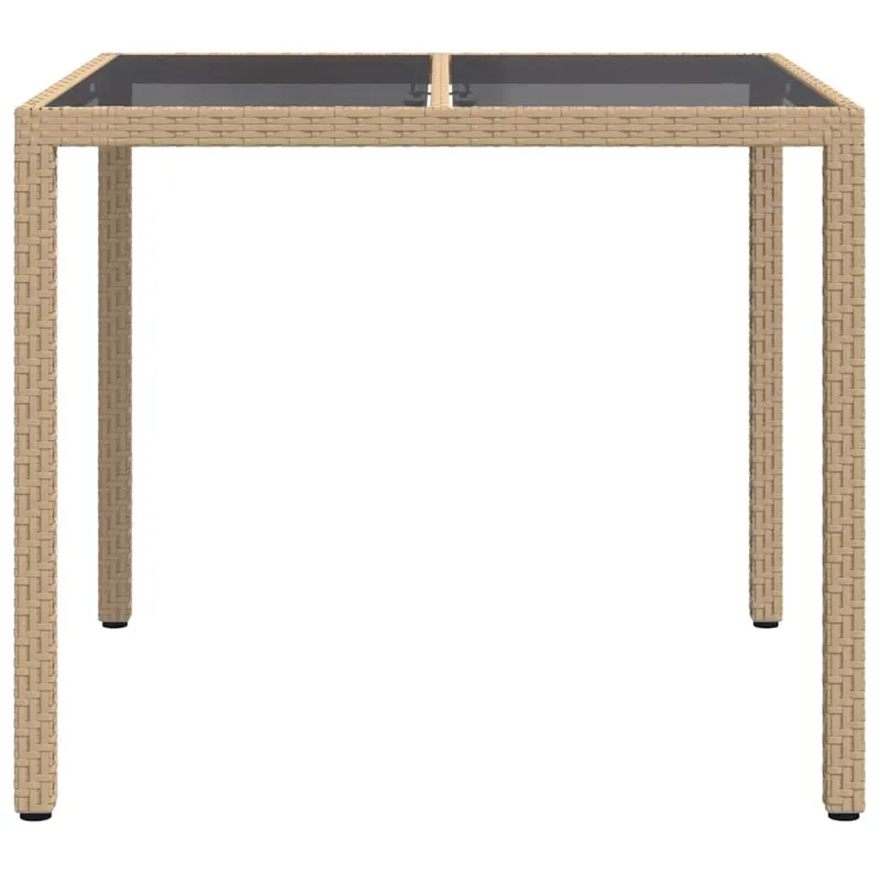Sodo laud Smėlio 90 x 90 x 75 cm polirattane