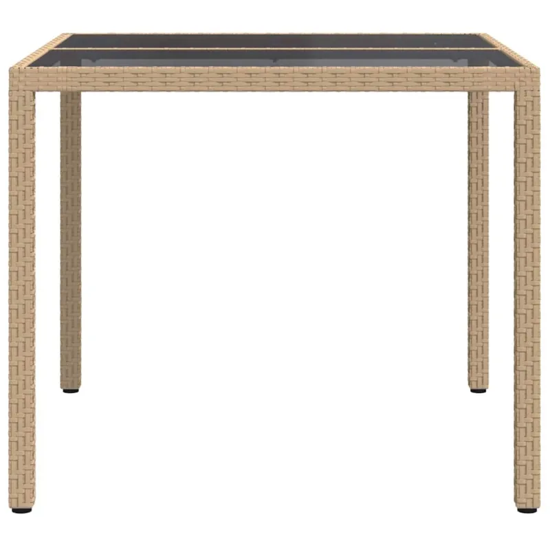 Sodo laud Smėlio 90 x 90 x 75 cm polirattane
