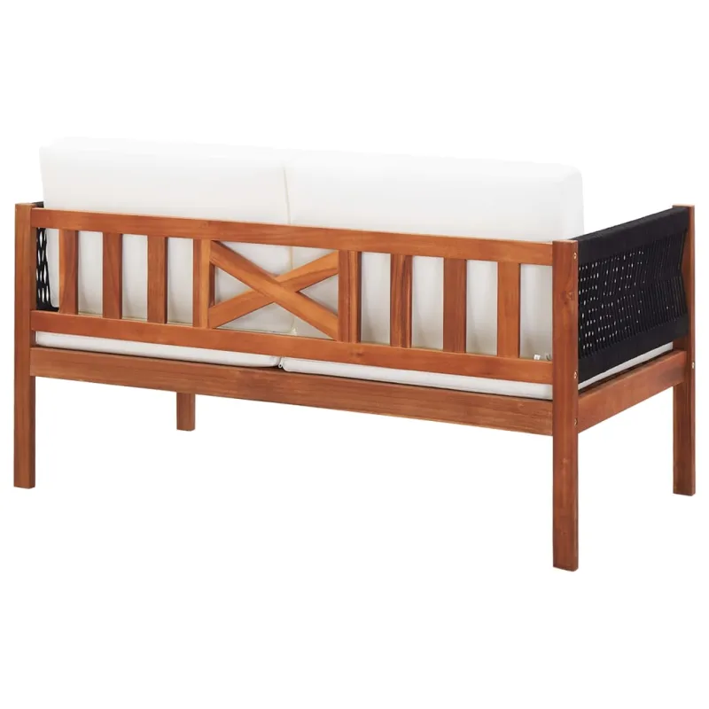 Dvivietė sodo sofa, akacijos medienos masyvas