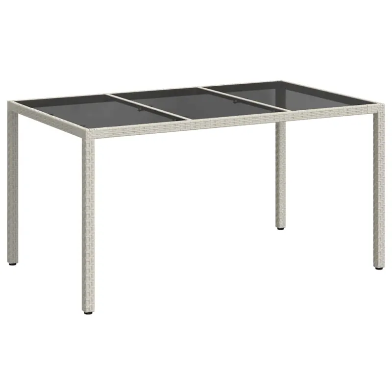 Sodo pöytä Valkoinen 150 x 90 x 75 cm polyrattana