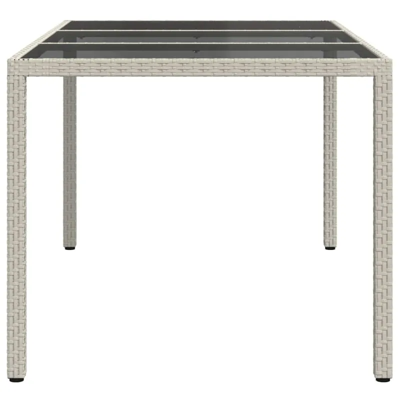 Sodo pöytä Valkoinen 150 x 90 x 75 cm polyrattana