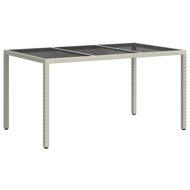 Sodo pöytä Valkoinen 150 x 90 x 75 cm polyrattana