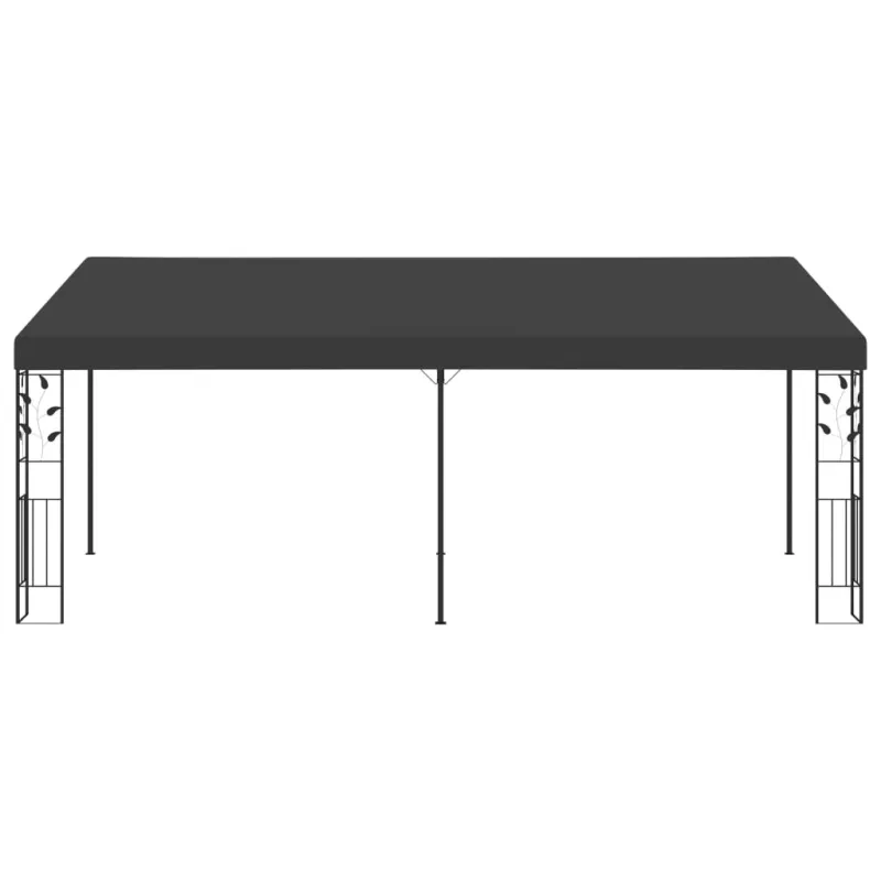 Prie sienos montuojama pavėsinė, antracito, 6x3x2,5m