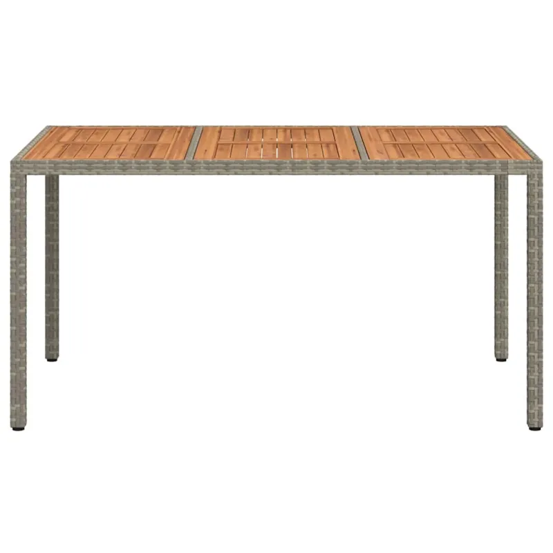 Sodo laud Pilka 150 x 90 x 75 cm polirattana