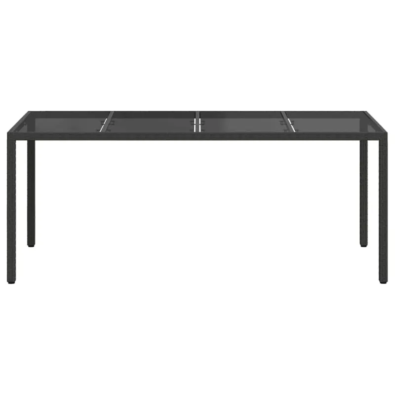 Sodo pöytä Musta 190 x 90 x 75 cm polyrattana