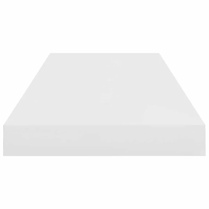 Pakabinamos lentynos, 4vnt., baltos, 60x23,5x3,8cm, MDF