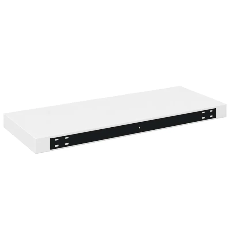 Pakabinamos lentynos, 4vnt., baltos, 60x23,5x3,8cm, MDF