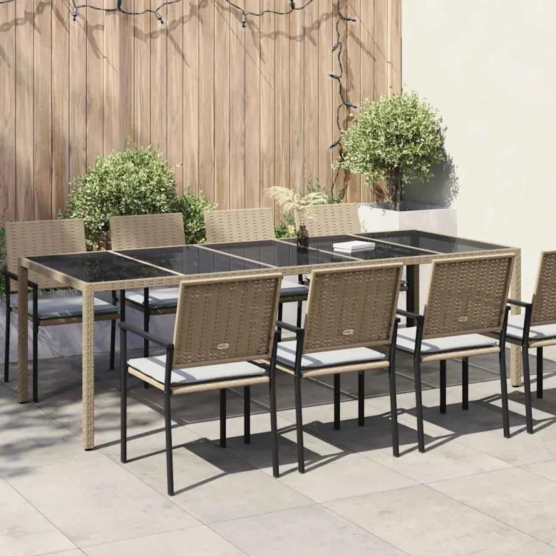Sodo pöytätaso Smėlio 250 x 100 x 75 cm, polyrataani
