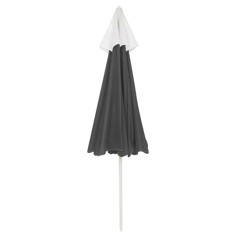 Paplūdimio skėtis nuo saulės, antracito spalvos, 240cm