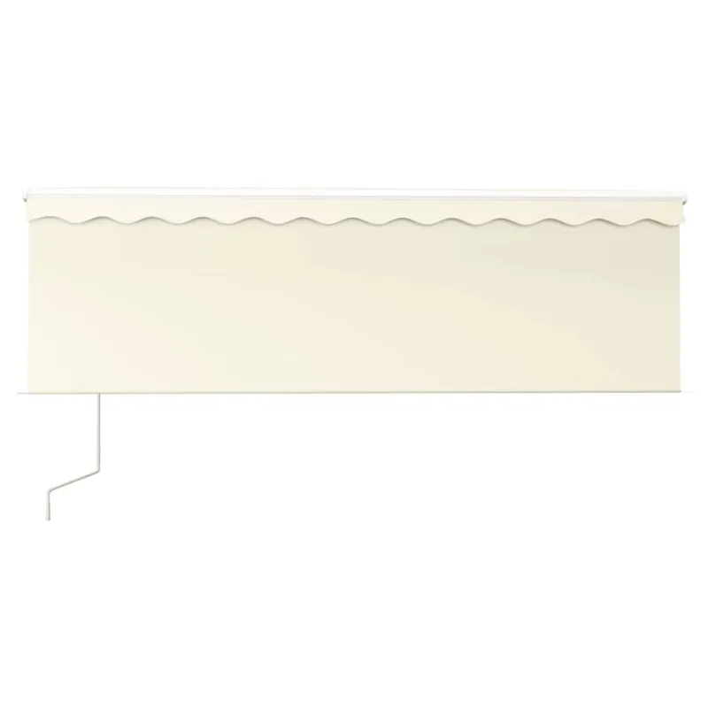 Automatinė markizė su uždanga/LED/vėjo jutikliu, kreminė, 4x3m