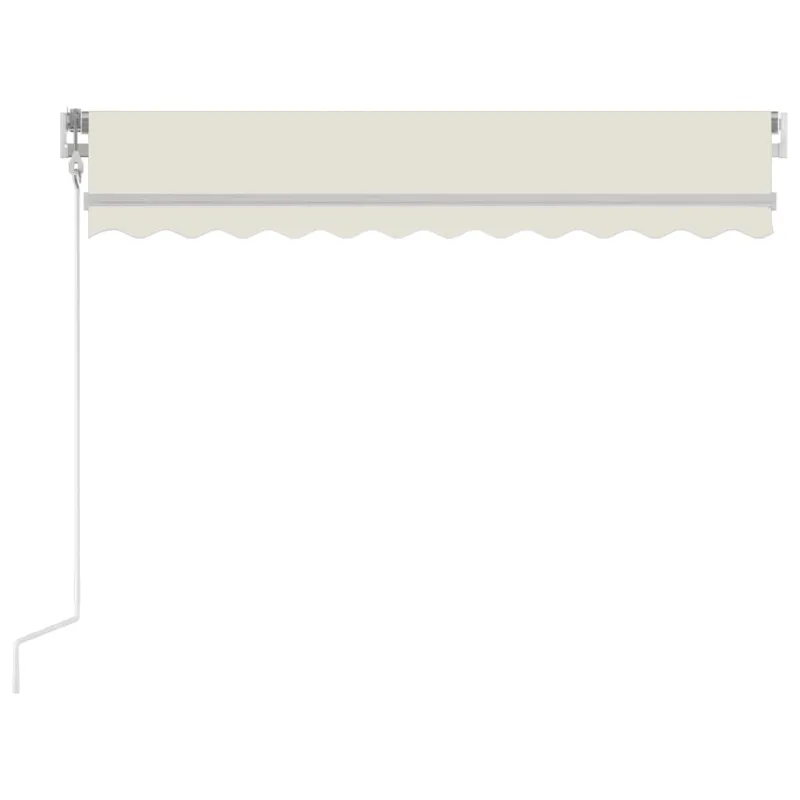 Automatinė markizė su LED/vėjo jutikliu, kreminė, 350x250cm