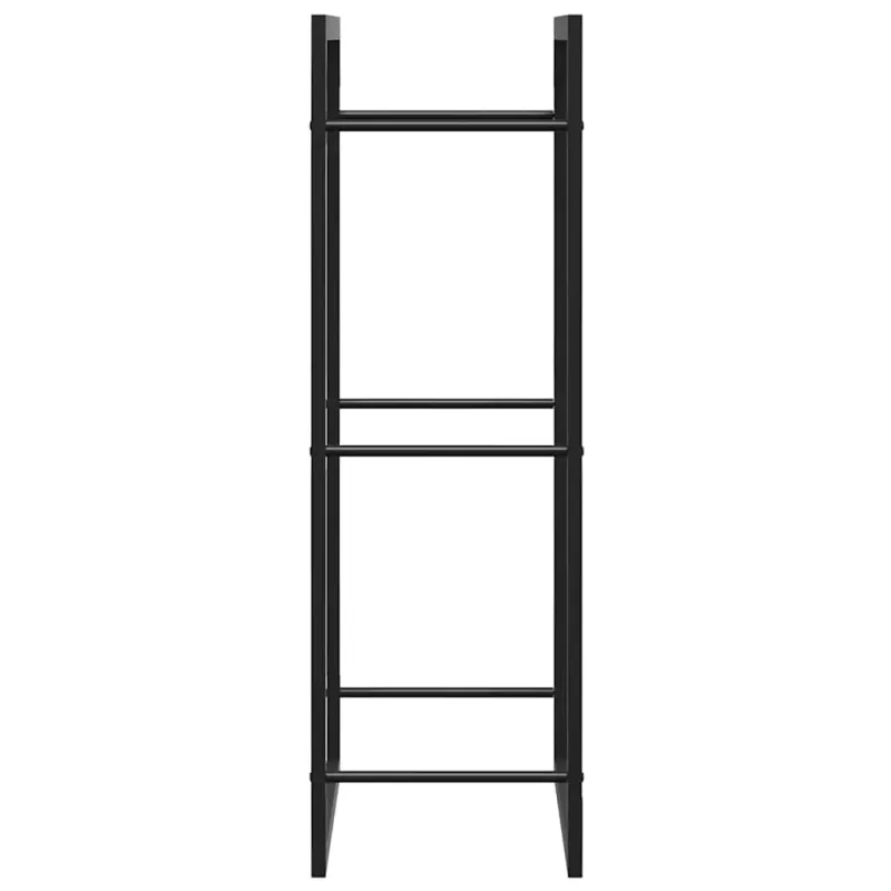 Stovas malkoms, matinės juodos spalvos, 50x28x94cm, plienas