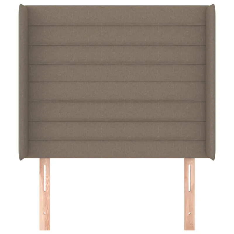 Galvūgalis su auselėmis, taupe, 103x16x118/128cm, audinys