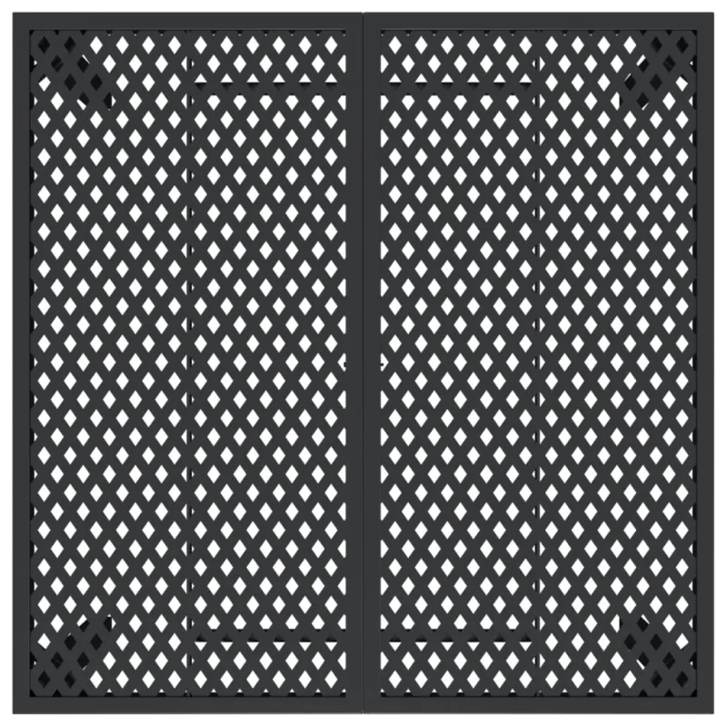 Sodo pöytä, antrasiitin väri, 100x100x72 cm, teräs