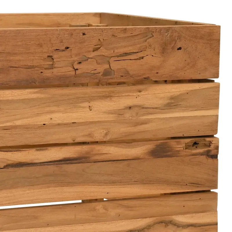 Aukštas lovelis, 100x40x38cm, perdirbtas tikmedis ir plienas