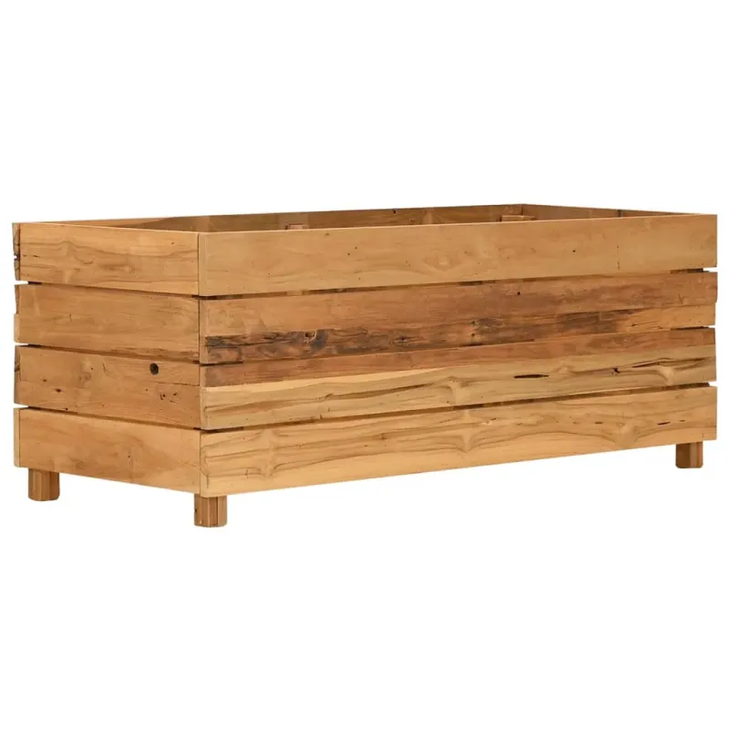 Aukštas lovelis, 100x40x38cm, perdirbtas tikmedis ir plienas