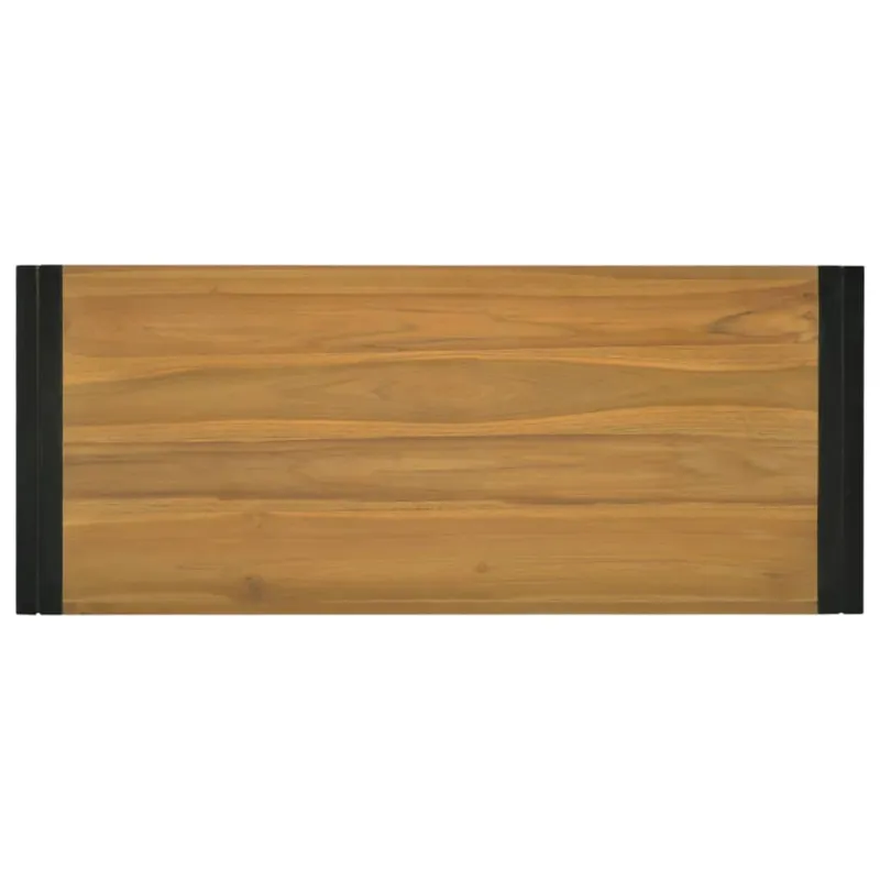 Sieninė vonios kambario spintelė, 110x45x35cm, tikmedis