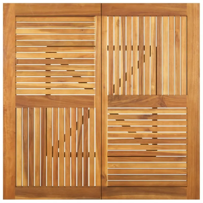 Sodo pöytätaso, 110x110x75 cm, akatsiapuuta massiivina