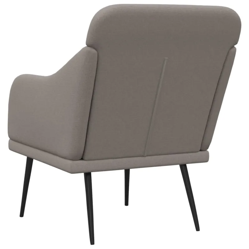 Krėslas, taupe spalvos, 63x76x80cm, audinys