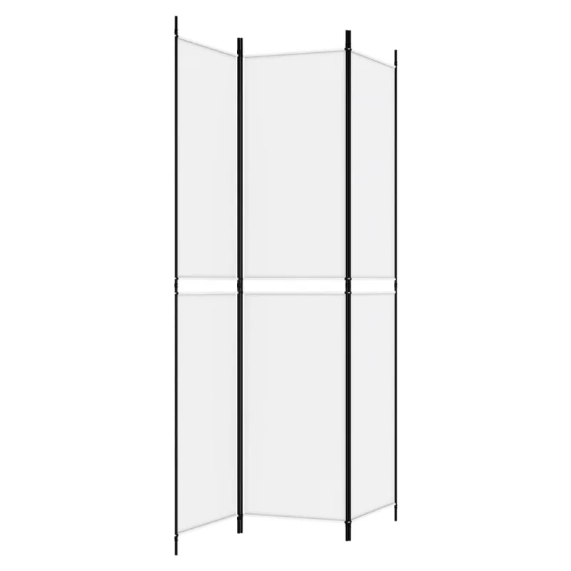 Kambario pertvara, 3 dalių, baltos spalvos, 150x220cm, audinys