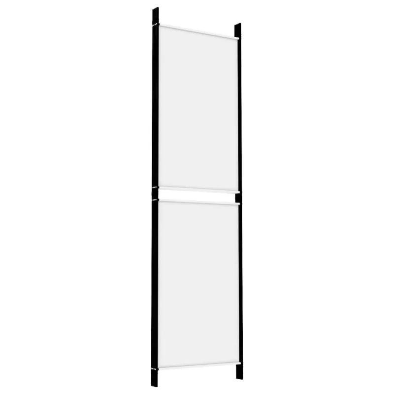Kambario pertvara, 4 dalių, baltos spalvos, 200x180cm, audinys