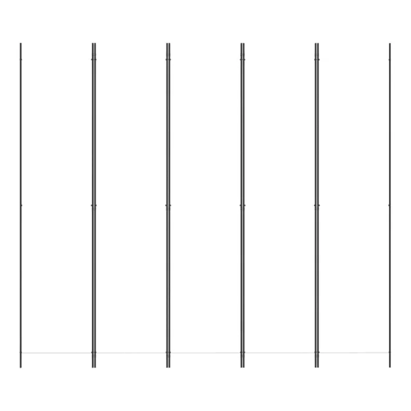 Kambario pertvara, 5 dalių, baltos spalvos, 250x220cm, audinys