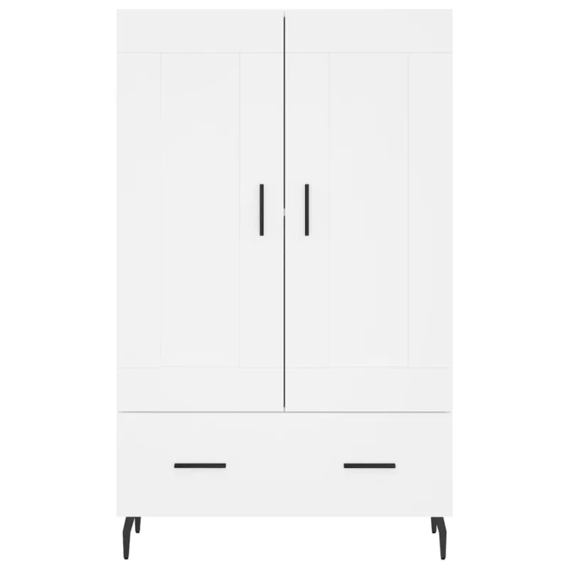 Komoda, baltos spalvos, 69,5x31x115cm, apdirbta mediena