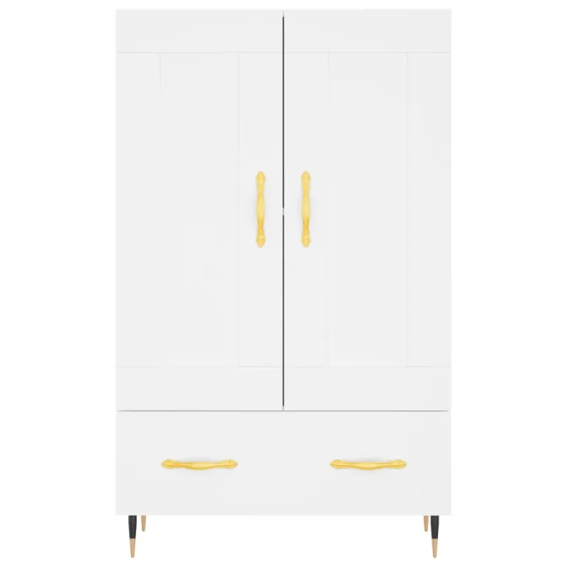 Komoda, baltos spalvos, 69,5x31x115cm, apdirbta mediena