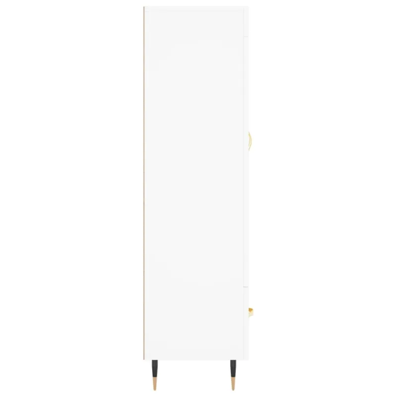 Komoda, baltos spalvos, 69,5x31x115cm, apdirbta mediena