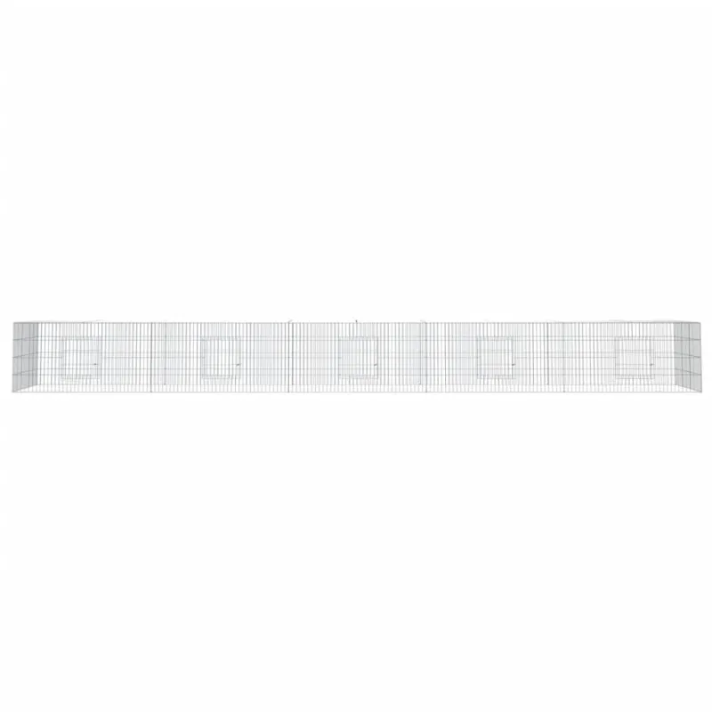 Triušių narvas, 5 segmentai, 541x109x54cm, galvanizuota geležis