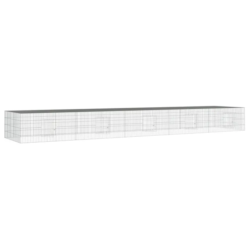 Triušių narvas, 5 segmentai, 541x109x54cm, galvanizuota geležis