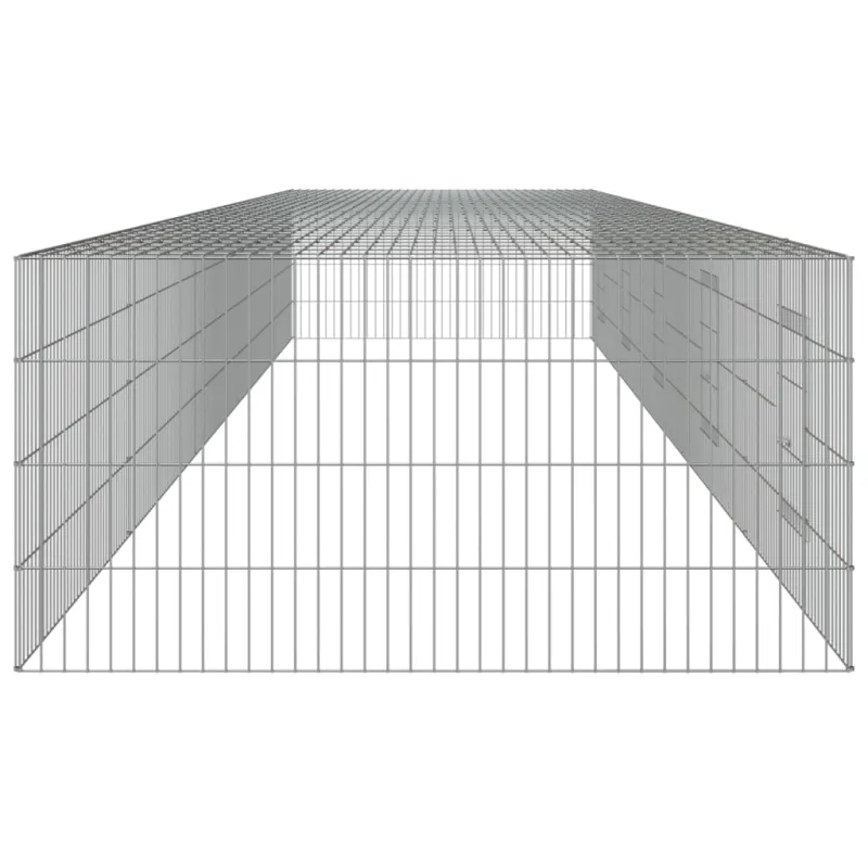 Triušių narvas, 5 segmentai, 541x109x54cm, galvanizuota geležis