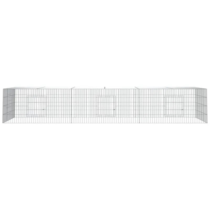 Triušių narvas, 3 segmentai, 325x109x54cm, galvanizuota geležis
