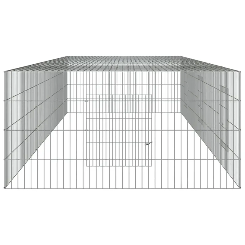 Triušių narvas, 3 segmentai, 325x109x54cm, galvanizuota geležis