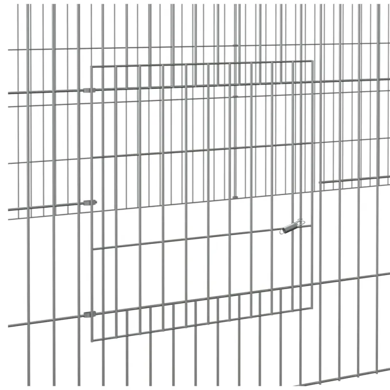 Triušių narvas, 3 segmentai, 325x109x54cm, galvanizuota geležis
