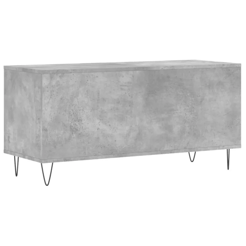 Vinilinių plokštelių spintelė, betono, 100x38x48cm, mediena