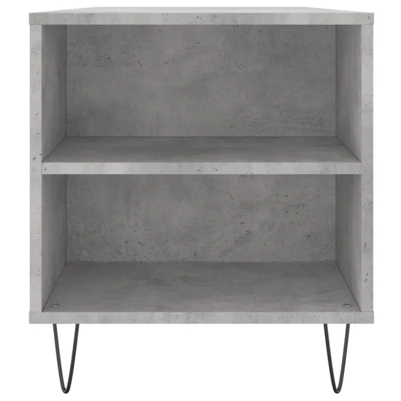 Kavos staliukas, betono pilkas, 102x44,5x50cm, apdirbta mediena