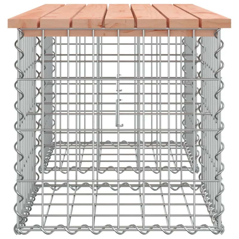 Sodo suoliukas, 103x44x42cm, douglas eglė, gabiono dizaino