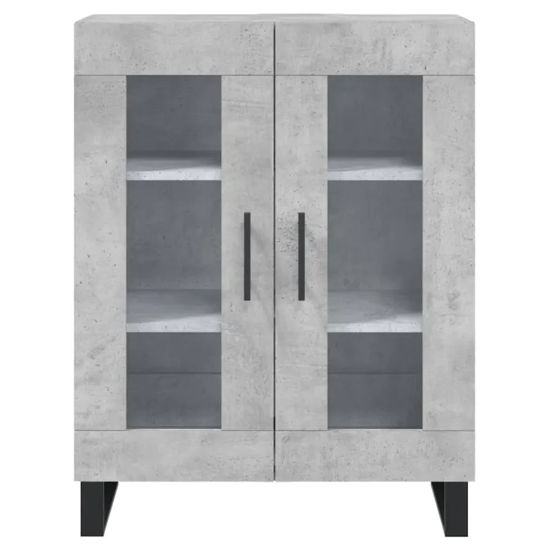 Komoda, betono pilkos spalvos, 69,5x34x180cm, apdirbta mediena