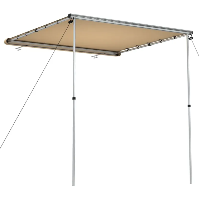 Markizė nameliui ant ratų, smėlio spalvos, 2,4x2x2,15m
