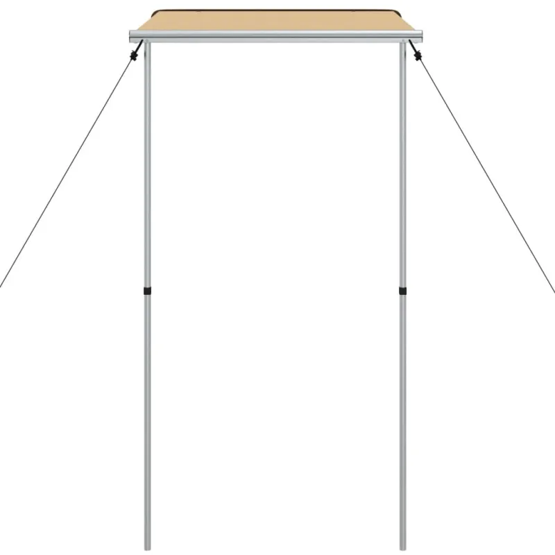 Markizė nameliui ant ratų, smėlio spalvos, 1,2x2x2,15m