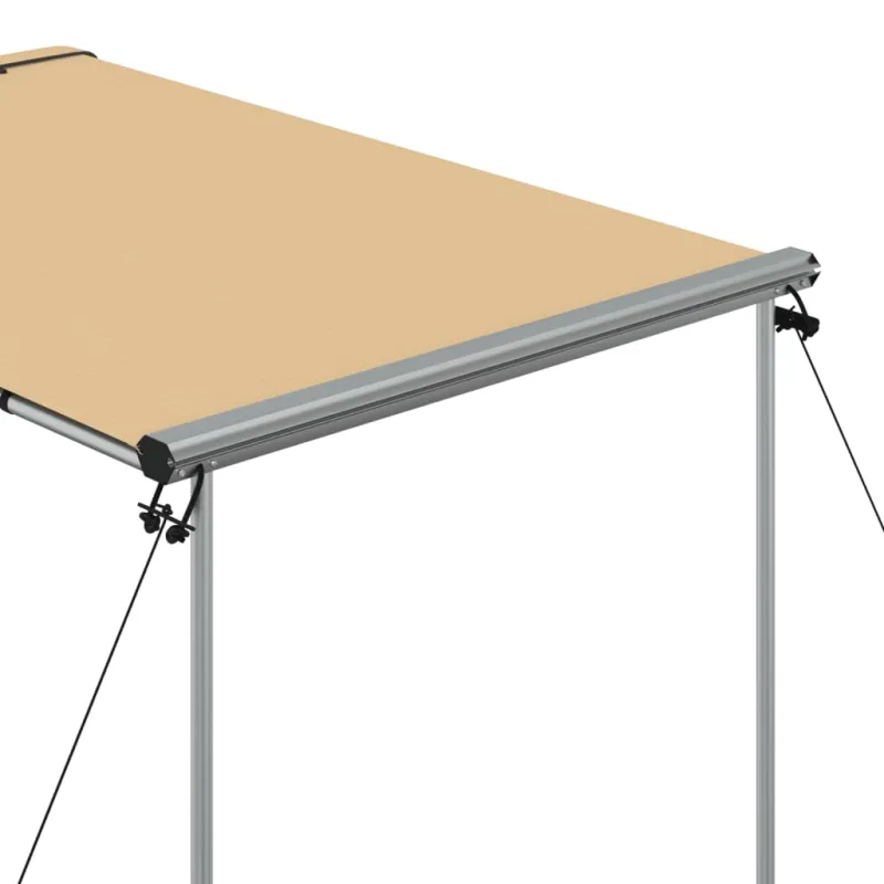 Markizė nameliui ant ratų, smėlio spalvos, 1,2x2x2,15m