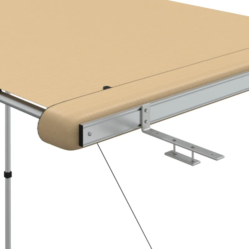 Markizė nameliui ant ratų, smėlio spalvos, 1,2x2x2,15m